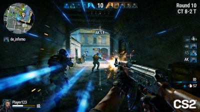 CS2职业比赛第一视角对战